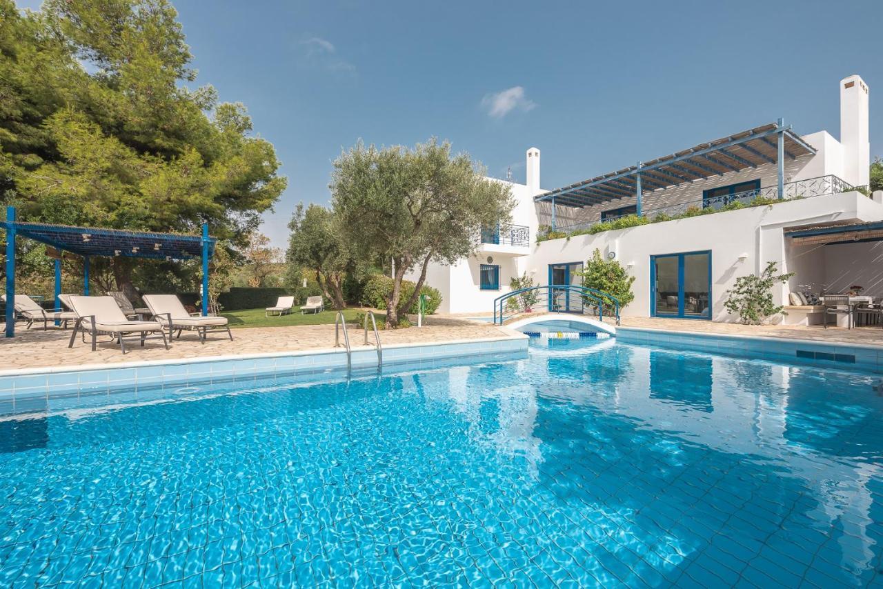 Summer Villa Pasiphae Private Pool - Bbq -Beach 2Min Sounion Eksteriør billede